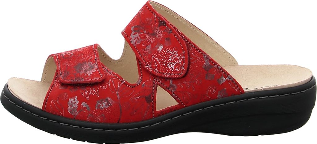 Longo Komfort Pantoletten Damen 31353439313236 Rot 42 EU