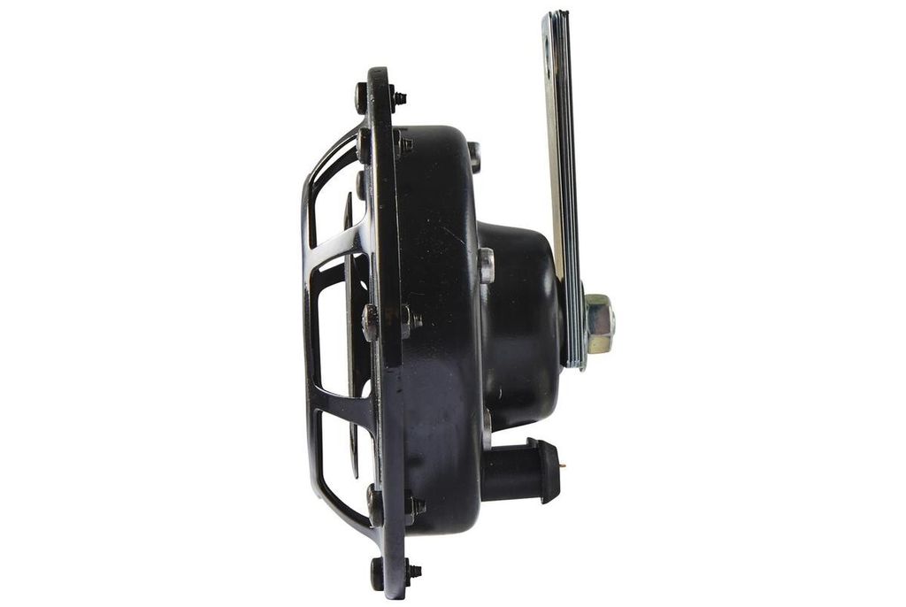HELLA 3AF 003 399-051 Horn - B133 - 12V - 118dB(A) - Frequenzbereich: 500Hz - Hochton/Starkton - Gehäusefarbe: schwarz - Flachsteckanschluss
