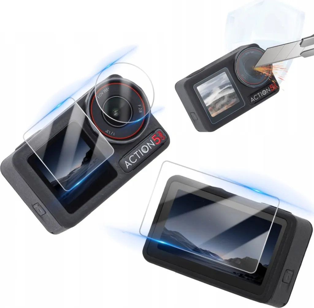 6 Pezzi Proteggi Schermo per DJI Osmo Action 5 Pro (Lente) Pellicola