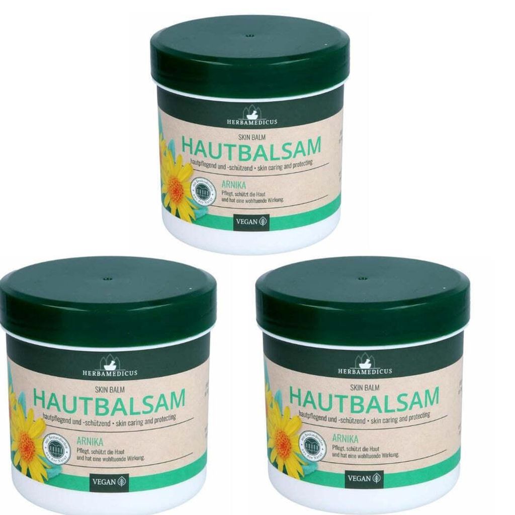 3Stx250ml. Herbamedicus Arnika Balsam Hautbalsam Produktbild 