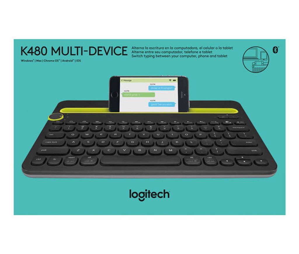 Logitech Multi-Device K480 - Klávesnica - bezdrôtová Obrázok produktu 
