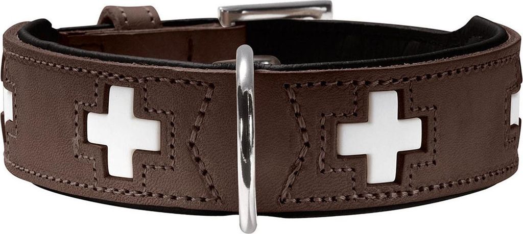 Hunter Halsband Swiss braun/schwarz, Größe: 50 cm / Breite: Produktbild 