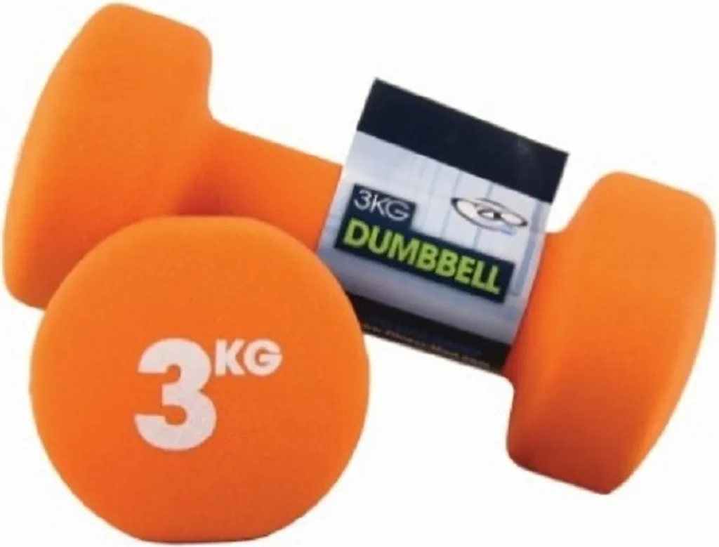Haltères 3 kg pour fitness et pilates Fitness Mad CS1073 (lot de 2)