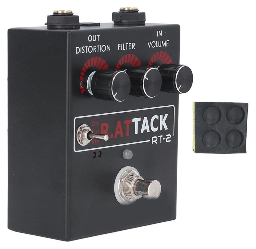 Gitarren-Effektpedal, Verzerrung, Single, DIRTY TURBO VINTAGE, 3-Gang-Rat-Sound für Bass