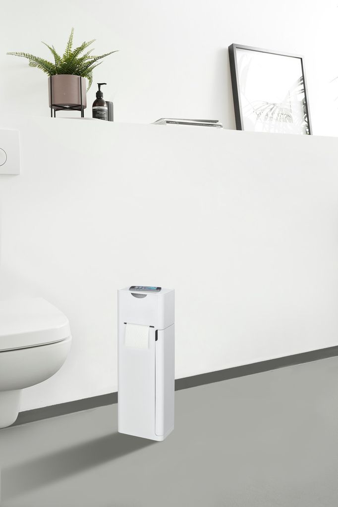 WENKO WC-Garnitur Imon weiß Kunststoff Produktbild 2