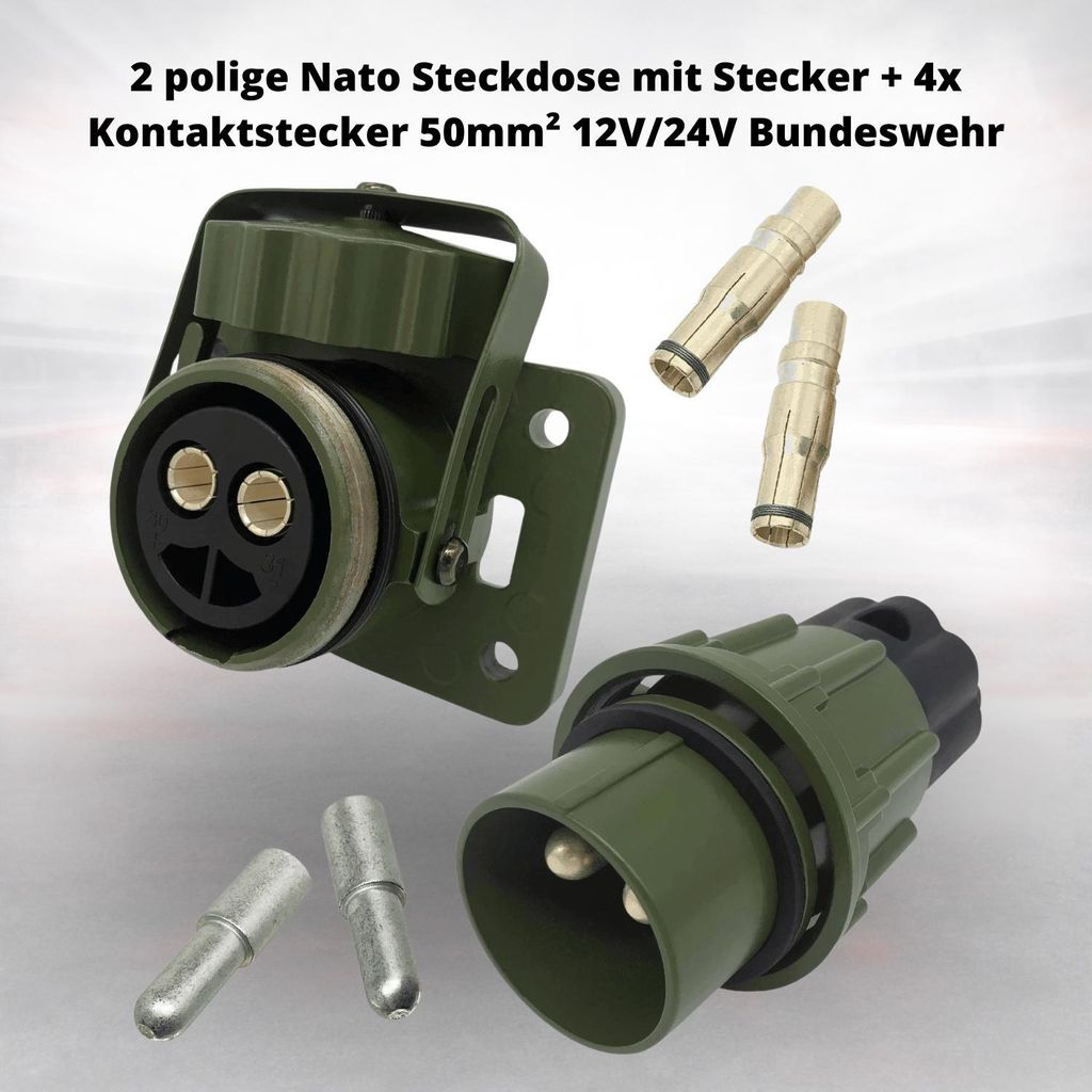 Presa NATO a 2 poli con spina + 4 connettori a spina da 50 Immagine del prodotto 