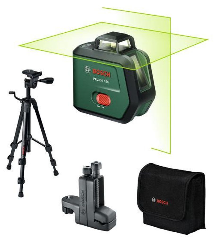 Kreuzlinien-Laser PLL360-15G Premium Set, 1 x Akku BA 3.6V Produktbild 