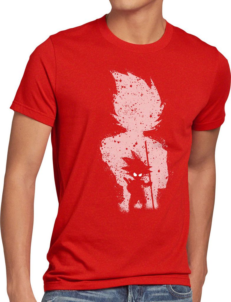 style3 Goku Evolution Herren T-Shirt dragon son anime manga