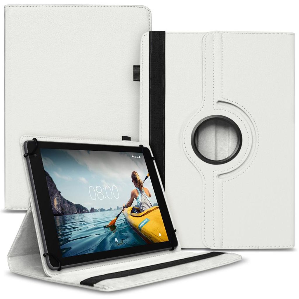 Tablet Tasche Medion Lifetab P10710 P10612 P10610 P10603 P10606 Schutzhülle CaseFarben:Weiß