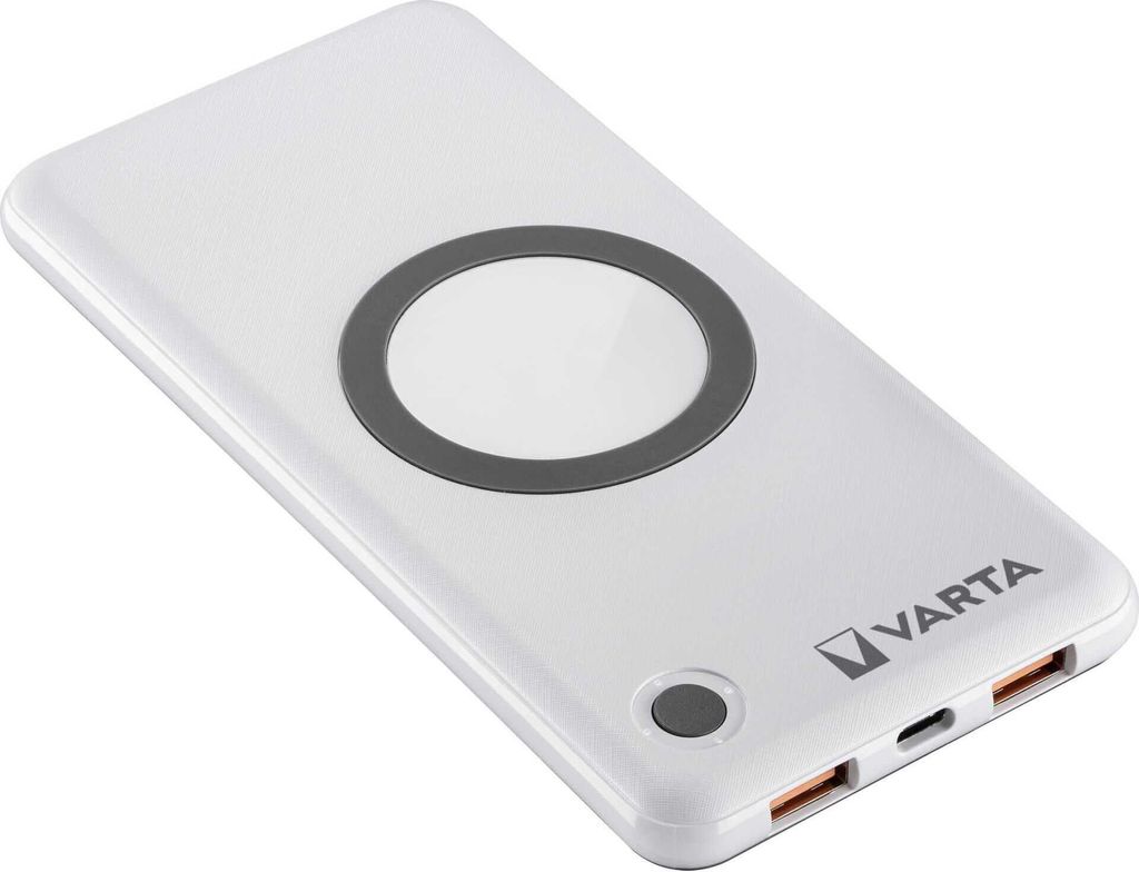 VARTA Zusatzakku "Wireless Power Bank" 10.000 mAh weiß Produktbild 3