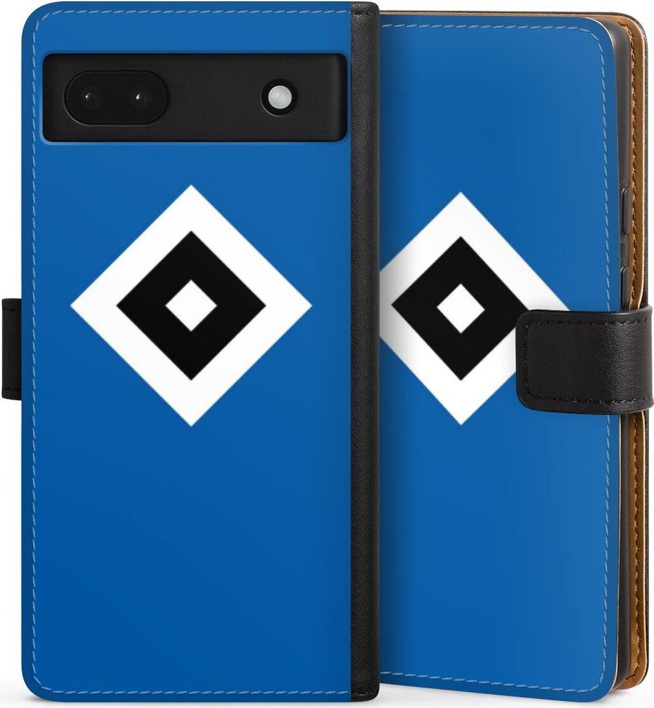 DeinDesign Klapphülle für Google Pixel 6a Handytasche Lederhülle Tasche HSV Hamburger SV Logo
