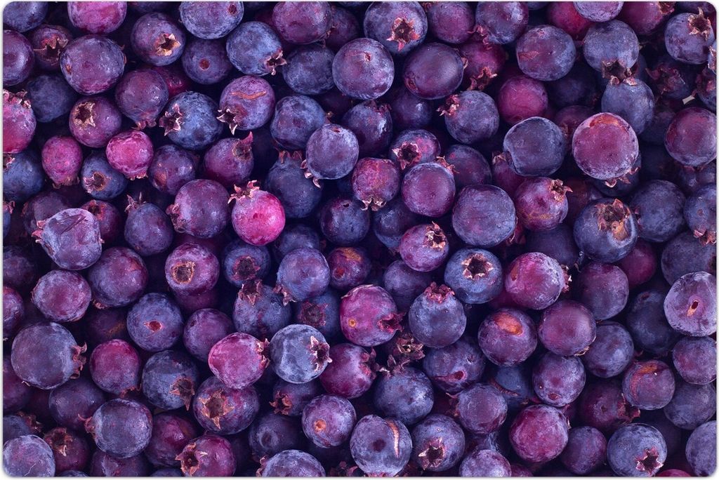 Küchenmatte 100x150 cm Vinylmatte Bodenmatte Dekoration -Schattenbeere Obst