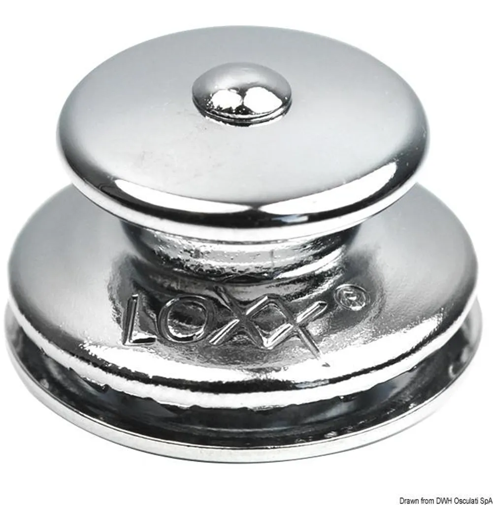 Fermeture Loxx 15mm anti-corrosion en laiton chromé kit de 50 attaches