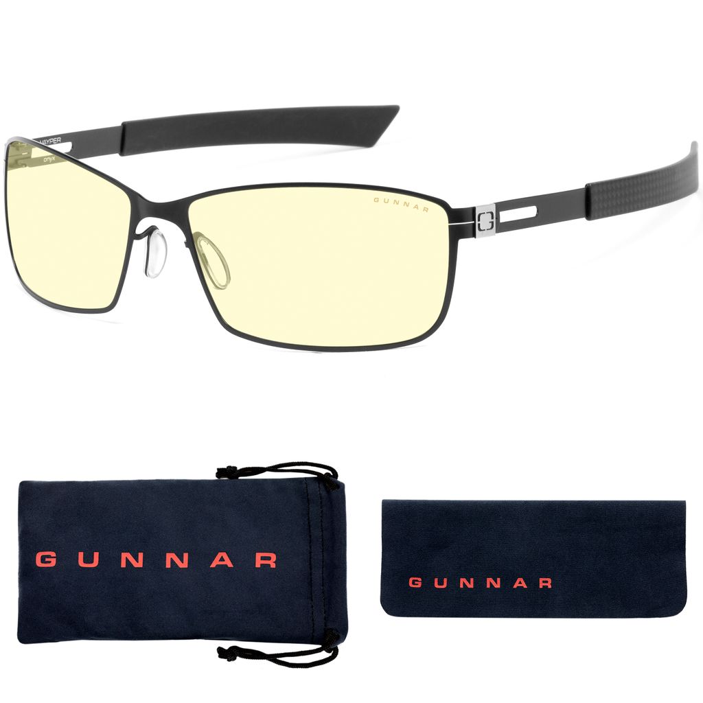 Gunnar Optiks Vayper, Rechteck, Gaming, Schwarz, Edelstahl, Produktbild 