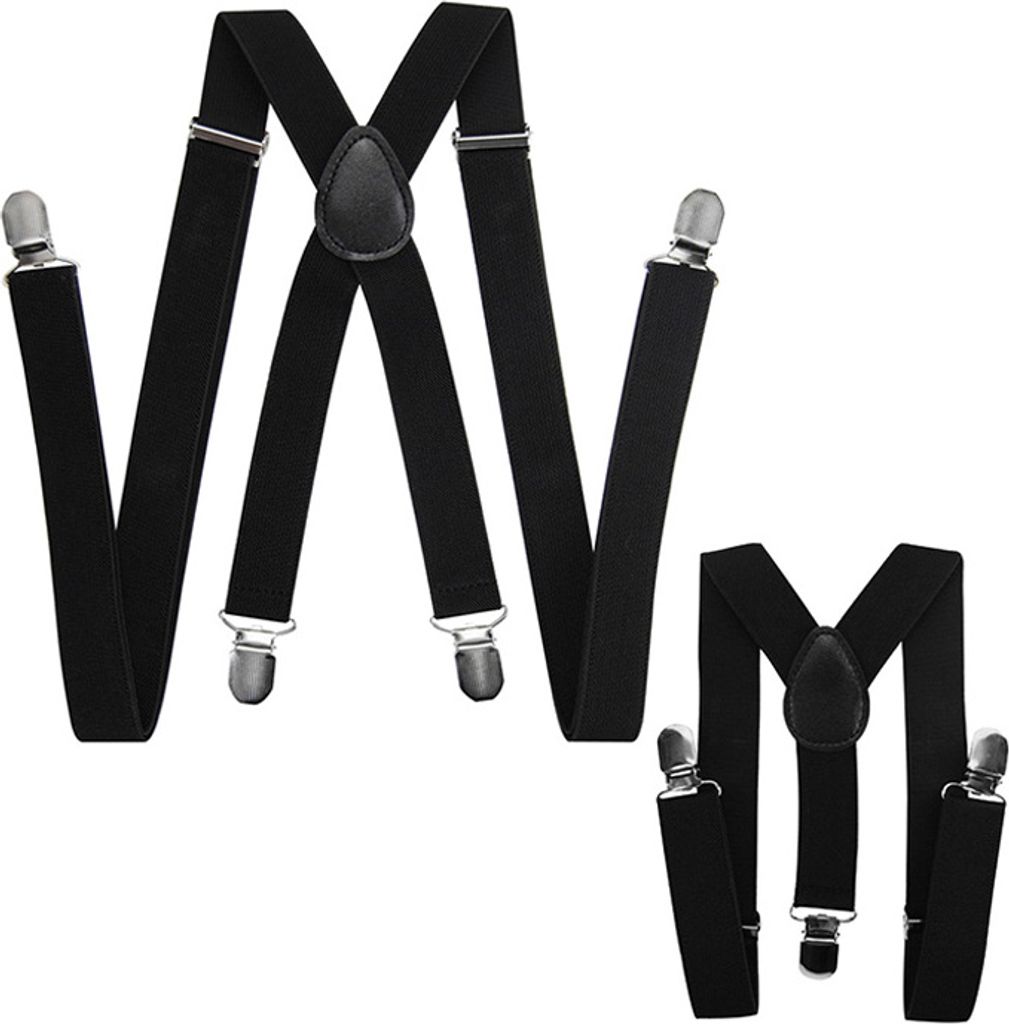 axy Vater-Sohn Partnerlook Hosenträger set für Herren-Damen-Kinder 1-6 Jahre alt verstellbar Familien Outfit Ideal für Festival Fotoshooting Hoc...