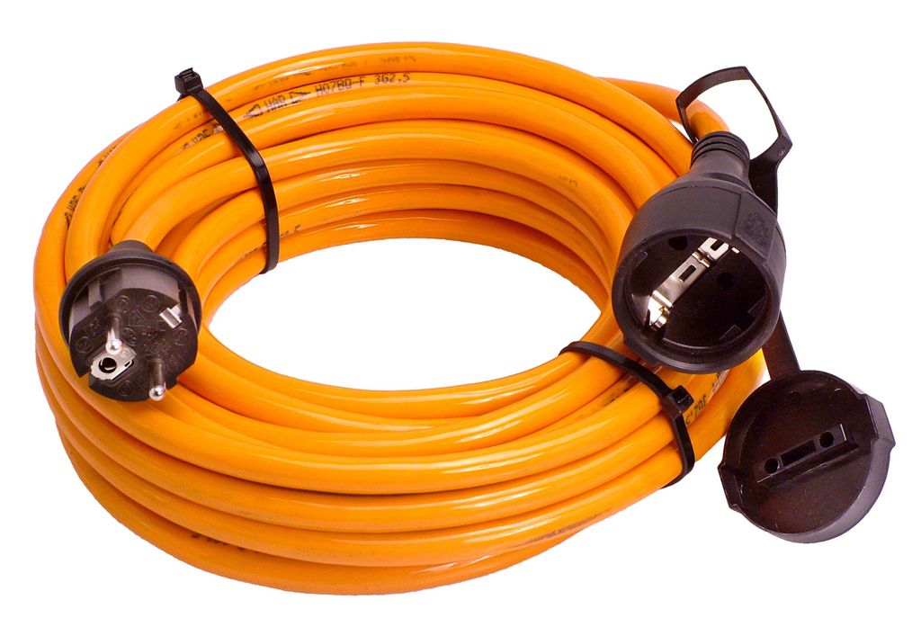 PROFI-Verlängerungskabel 10m H07BQ-F 3G2,5 orange