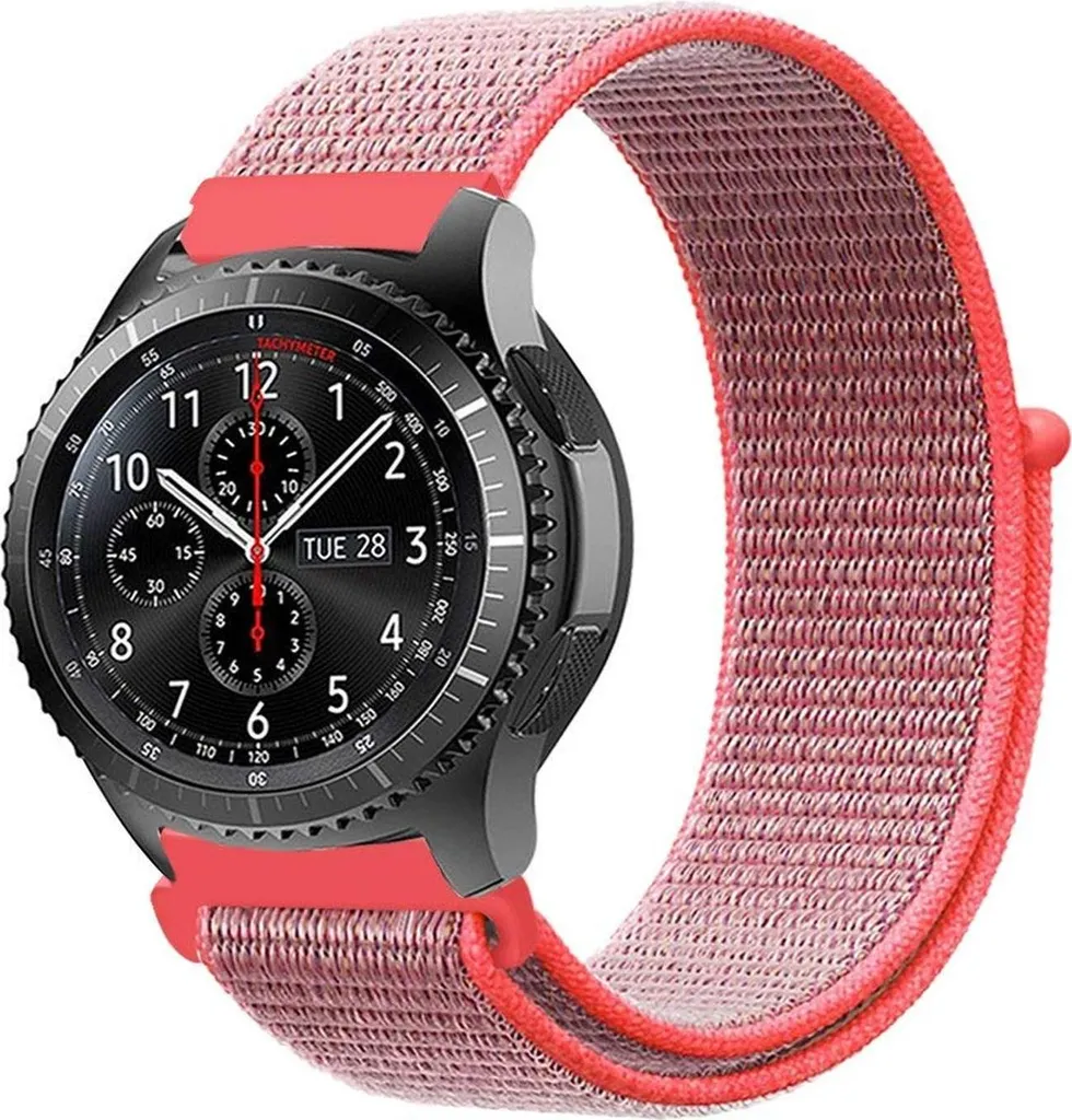 Cinturino 22mm Silicone Sport Rosa per Samsung S3 e Ticwatch Pro