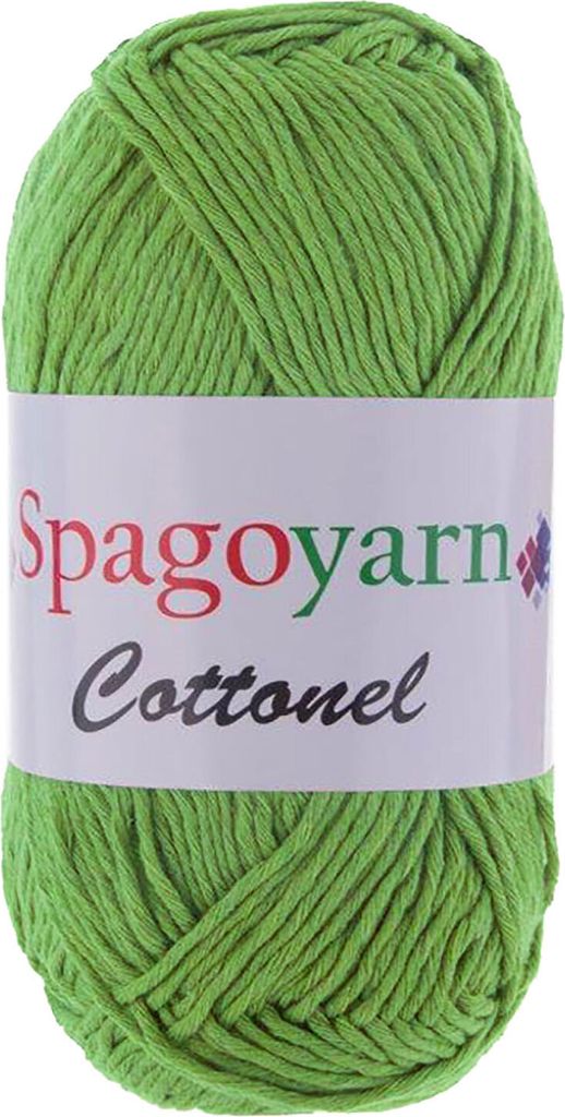 100g Strickgarn Baumwolleel Uni Häkelgarn Strickwolle Handstrickgarn Farbwahl, Farbe:grasgrün