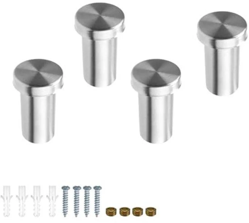 Porte-forets en acier inoxydable 36mm lot de 4 avec fixation à vis stable