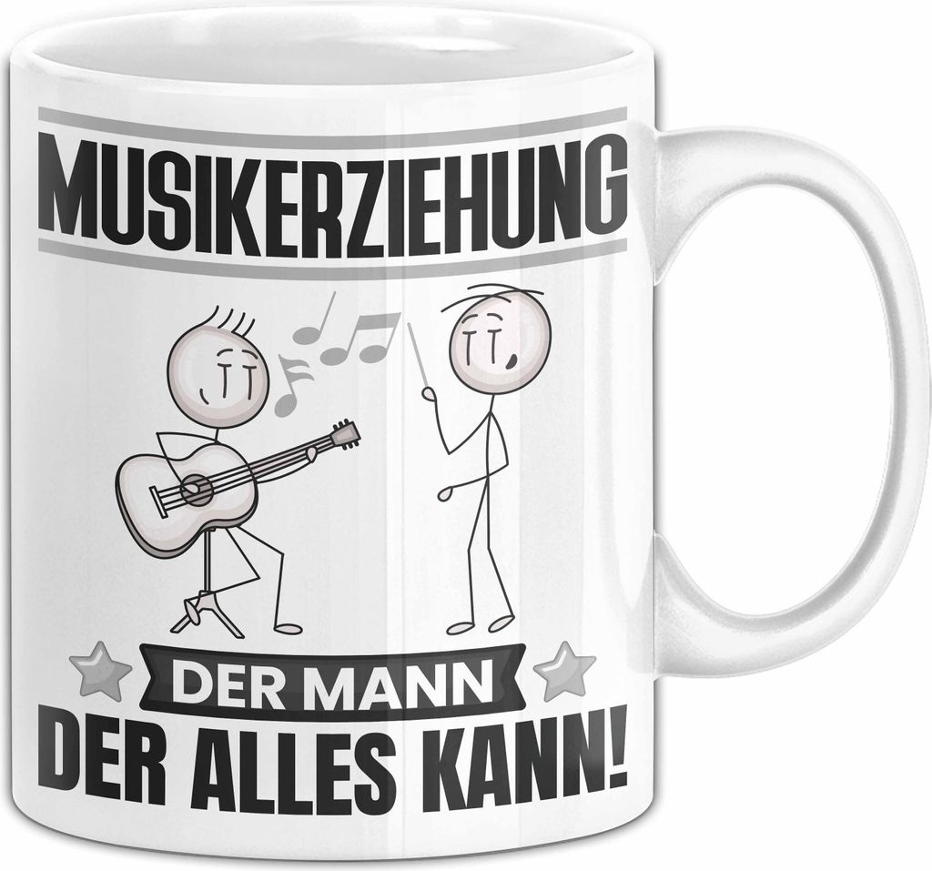 Musikerziehung Tasse Geschenk für Musikerziehung Der Mann Der Alles Kann Geschenkidee zum Geburtstag (Weiß)