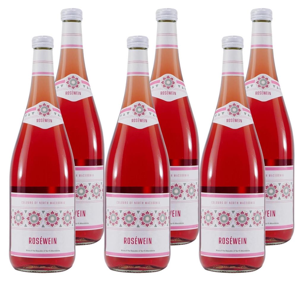 Mazedonischer Roséwein -lieblich- (6 x 1,0L) Produktbild 