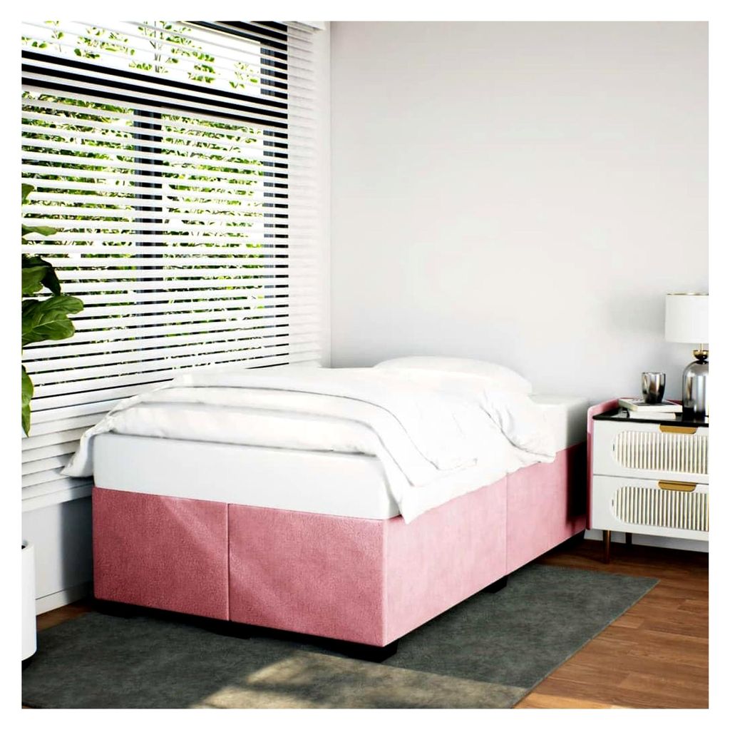Bettgestell Rosa 120x200 cm Samt