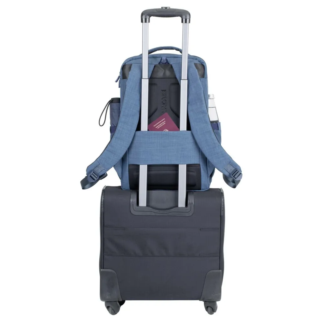 Sac à dos ordinateur 17.3 antichoc Rivacase 8365 bleu imperméable - 12