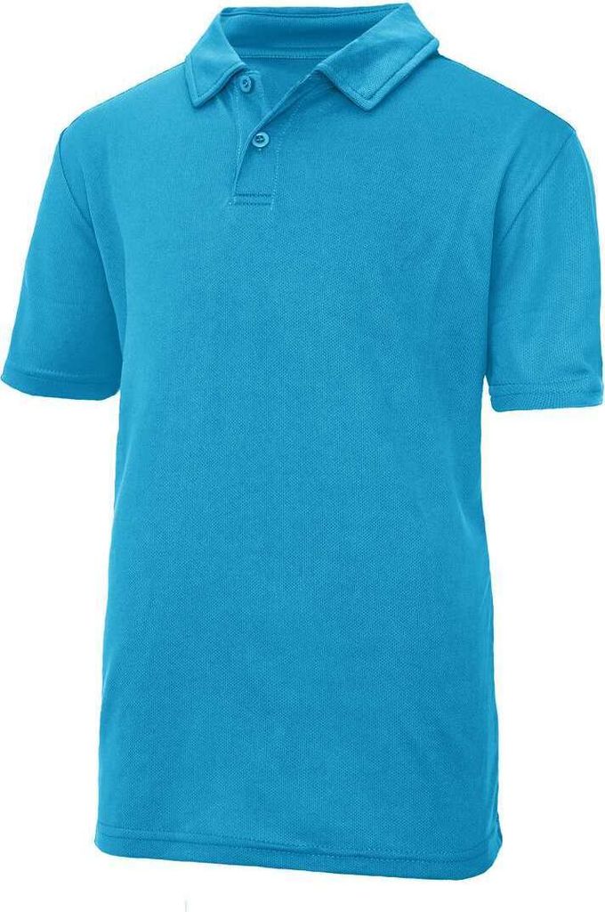 Just Cool Jungen Polo-Shirt Langarm Shirt Kurzarm Poloshirt T-Shirt, Größe:L, Farbe:Sapphire Blue