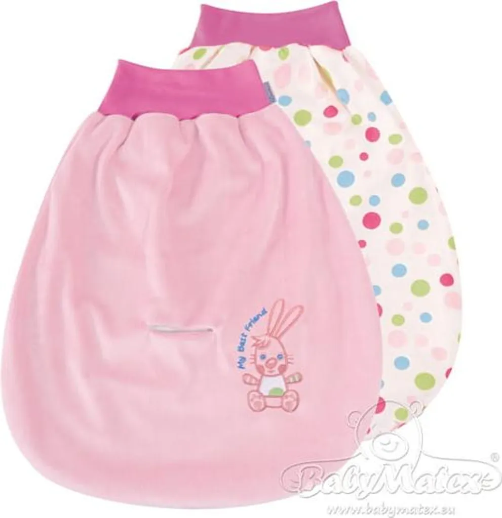 Demi-sac de sommeil SONO BEST FRIEND double face rose à pois douillet