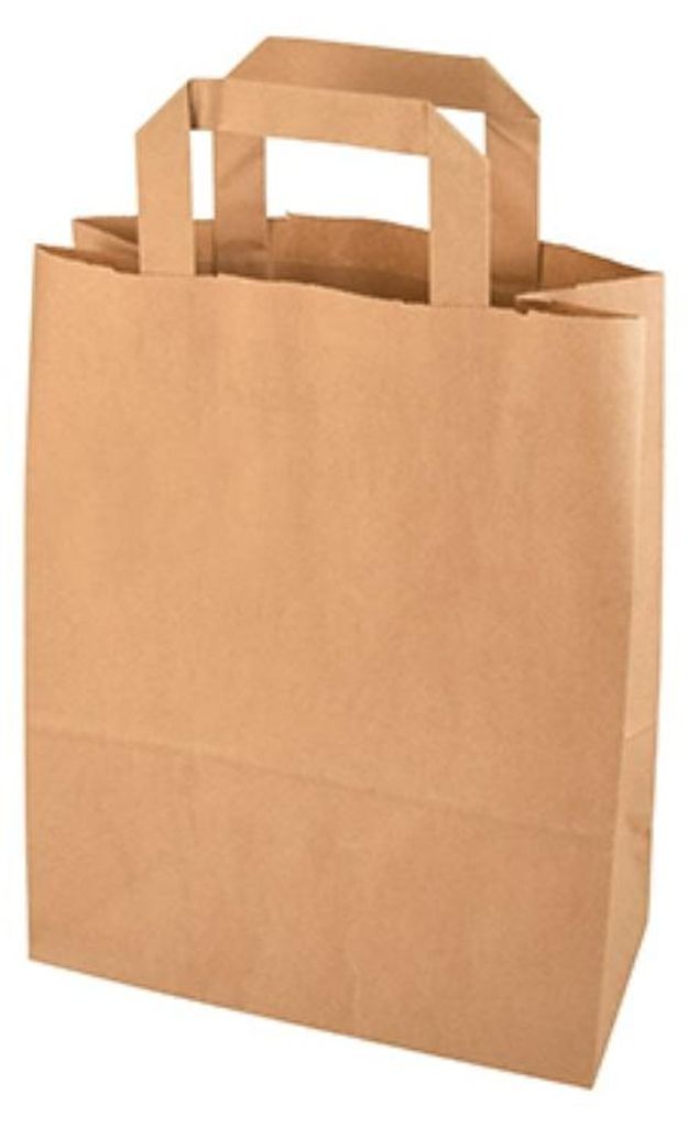 PAPSTAR  86453 PAPSTAR Papier-Tragetasche, 220 x 100 x 280 Zdjęcie produktu 