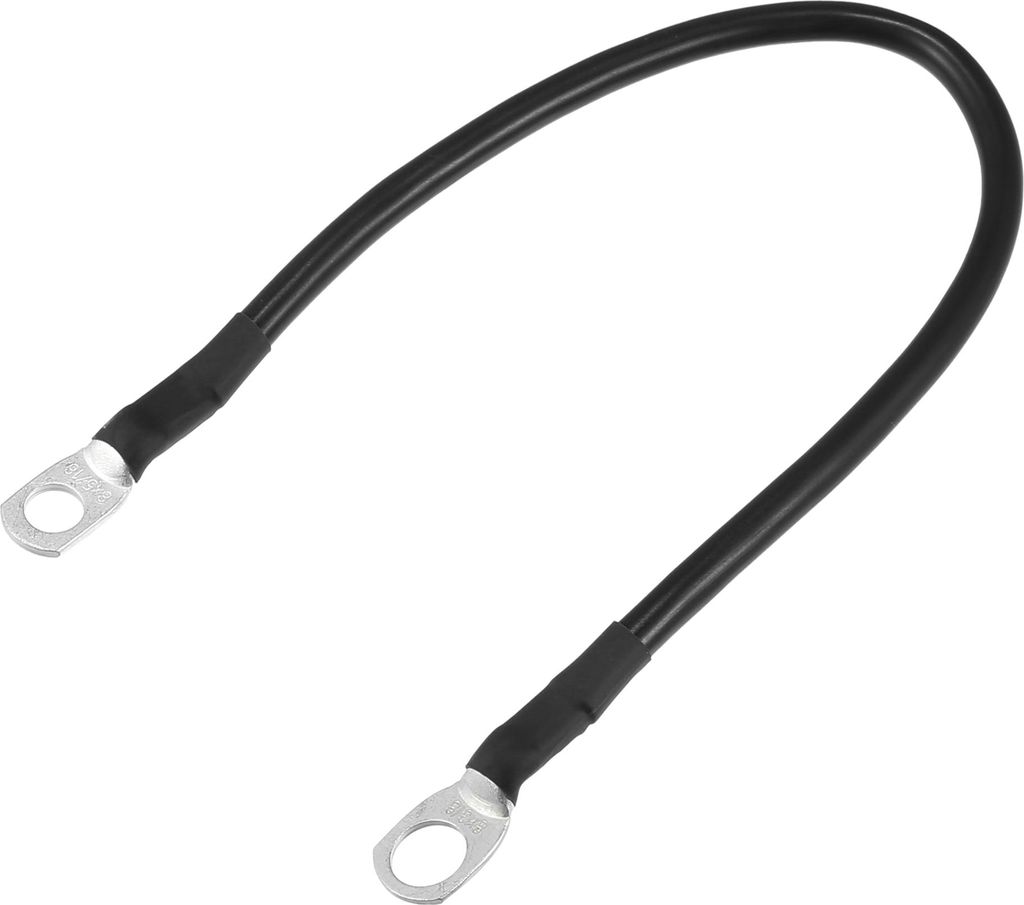 KFZ Marine Batterie Inverter Kabel 8 AWG 5/16"-3/8" 1ft Robust | Batterie Kupferdraht Schwarz 1 Stück