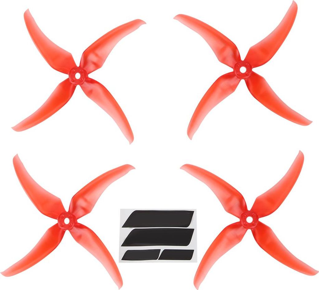 RC-Drohnenantrieb, dickeres Tragflächenprofil, 5-Zoll-Mitteldurchmesser, hochsteifer 4-Blatt-Propeller, 2,8-Zoll-Pitch-Dekoration für Propeller