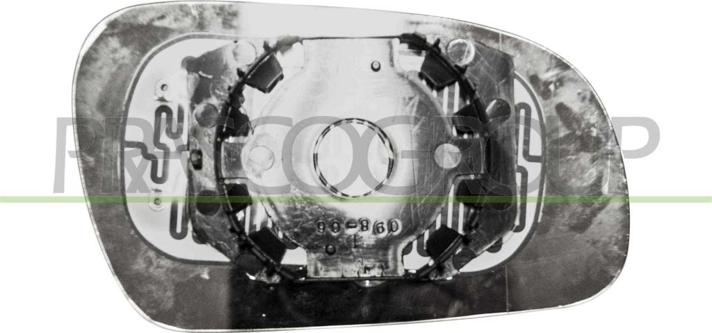 PRASCO Spiegelglas Außenspiegel Links für VW Fox Schrägheck (5Z1, 5Z3, 5Z4) Beheizbar Asphärisch VG3307514
