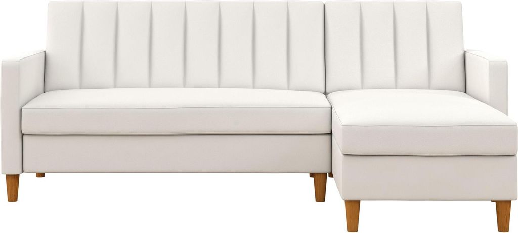 Cecilie | Schlafsofa 3-Sitzer mit Chaiselongue aus Produktbild 