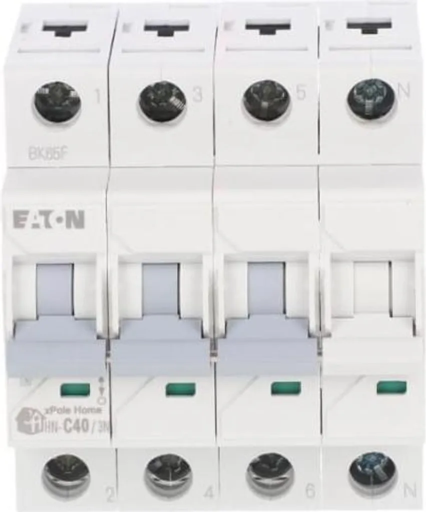 Disjoncteur Eaton 6kA 40A HN-C40/3N : Stop aux Surcharges 3P+N 194915