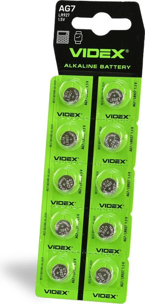 VIDEX AG7/LR926 Alkalibatterie Blisterverpackung 10 Stück.