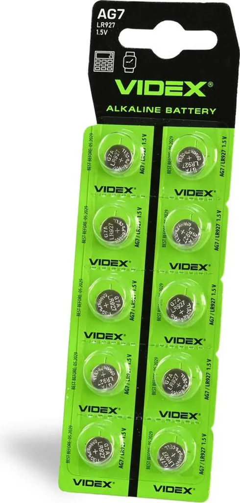 Piles alcalines AG7 LR926 VIDEX anti-coulage pour sauver vos appareils