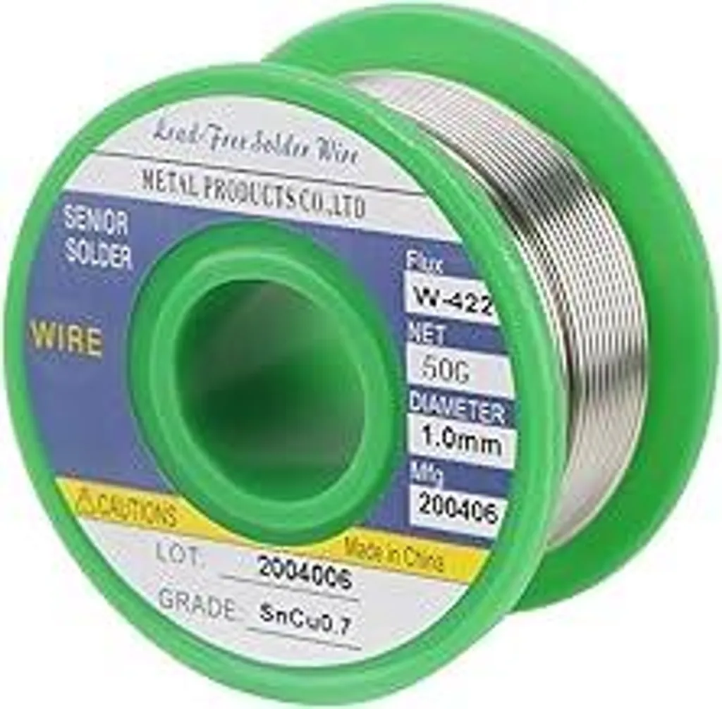 Filo Saldatura Senza Piombo 1mm Sn99.3 Cu0.7 50g | Alta Qualità