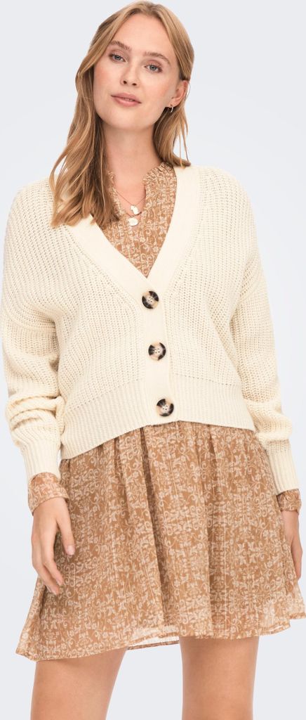 Cropped Oversized Strick Cardigan Jacke Knopfleiste Knit Jacket JDYJUSTY | L