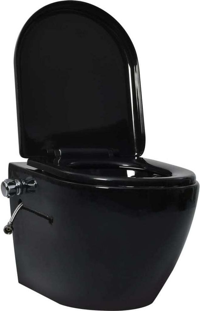 vidaXL Wand-WC ohne Spülrand mit Bidet-Funktion Keramik Produktbild 