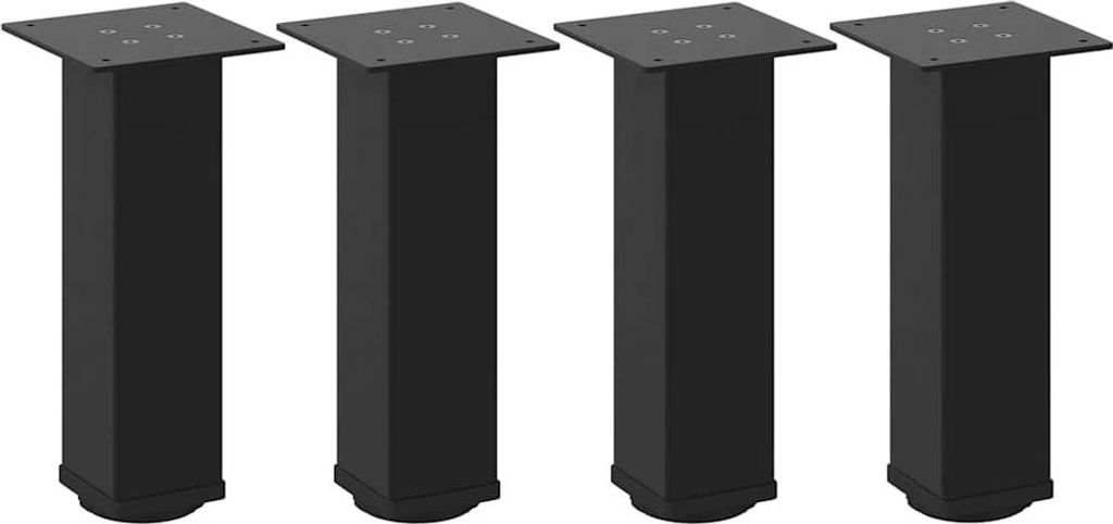 vidaXL Nohy konferenčného stolíka 4 ks čierne 42-44 cm Obrázok produktu 