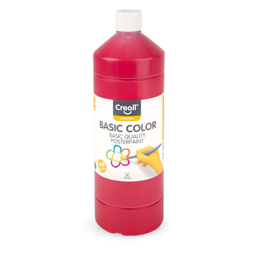 Barva temperová Creall, 1 000 ml, tmavě červená