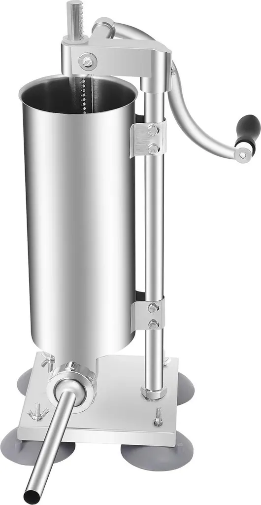 Poussoir à saucisses vertical 3L en inox - Modèle Pro avec 6 tubes