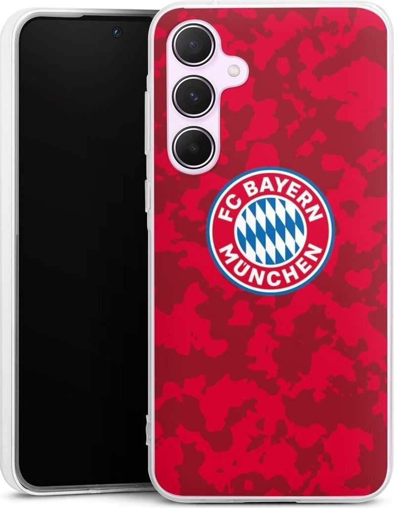 DeinDesign Handyhülle für Samsung Galaxy A55 5G Silikon Hülle Case Smartphone Schutzhülle FC Bayern München Camouflage FCB