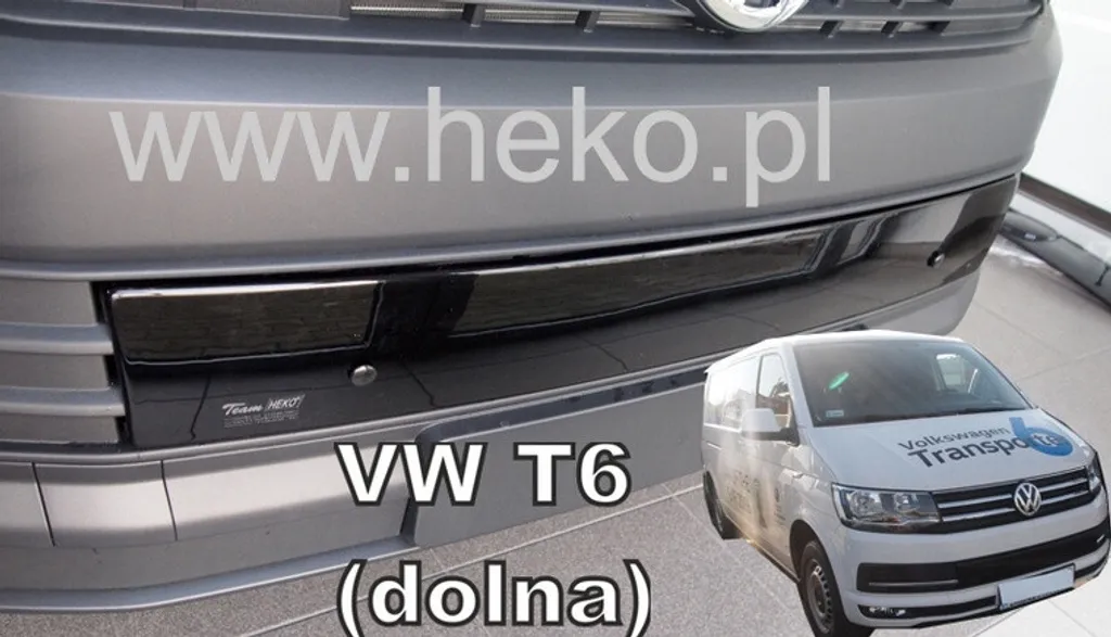 Grille radiateur hivernale VW T6 inférieure en ABS robuste 2015-2021