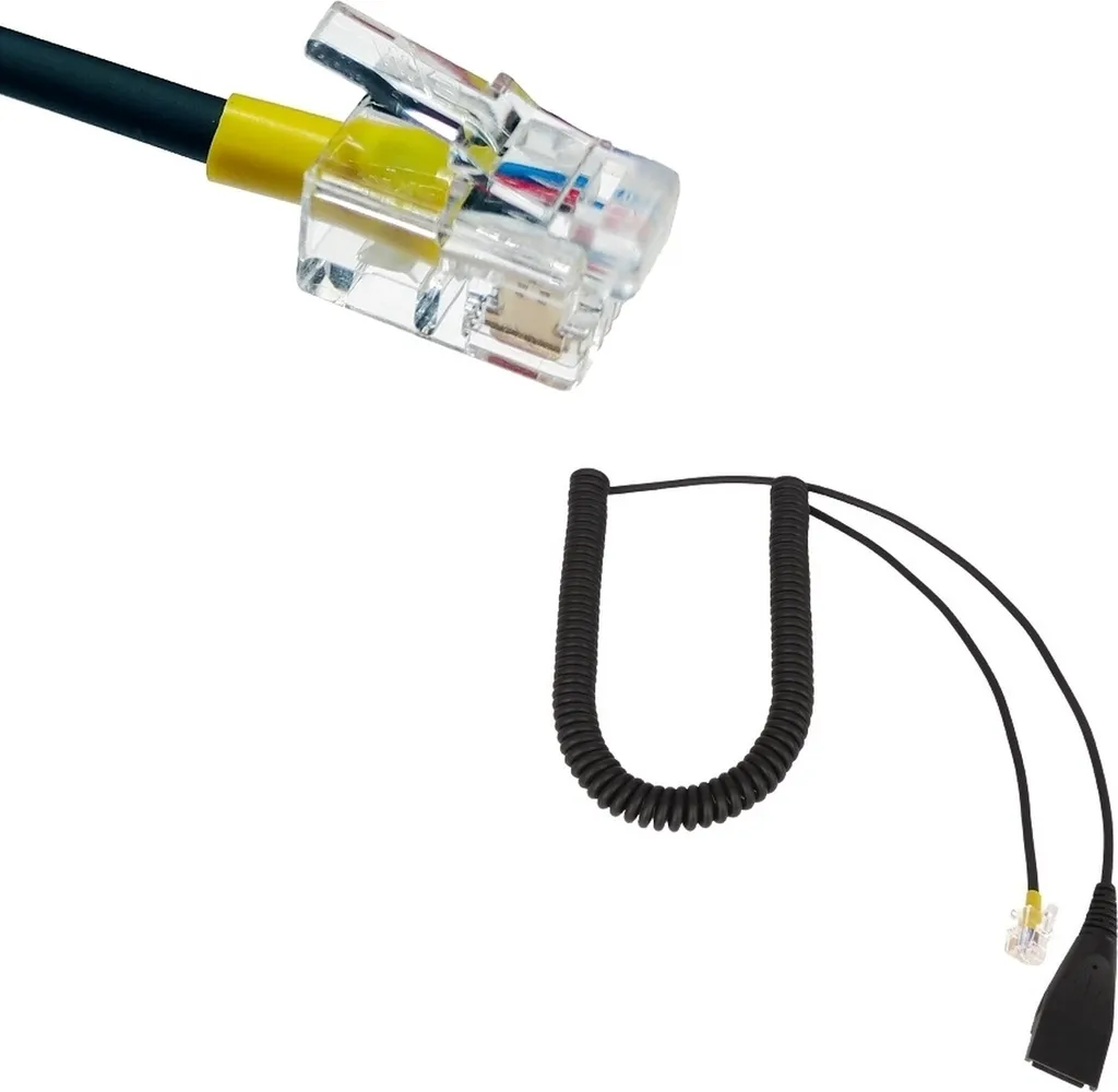 GEQUDIO WA9403 Cavo Adattatore RJ per Telefoni IP Gigaset e Poly