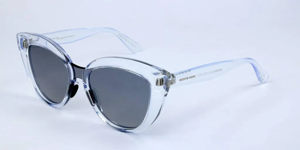 Lunettes de soleil anti-éblouissement légères et stylées Bleu Pailleté