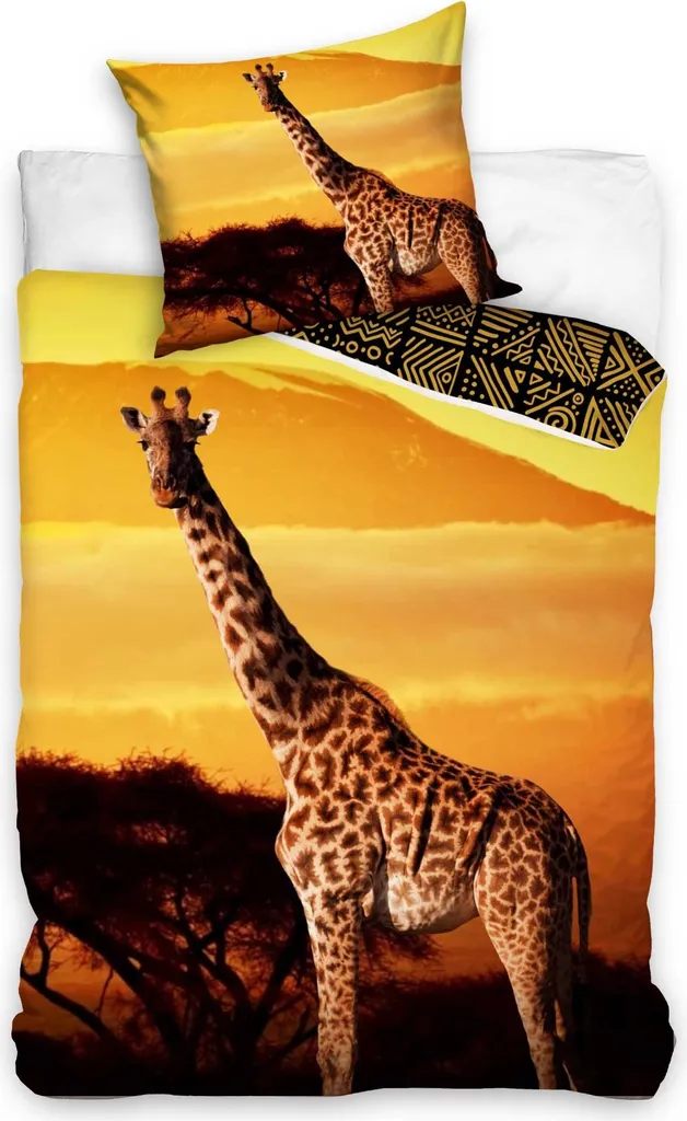 Set Letto Giraffe Bambini 140x200 100% Cotone Morbido | Acquista Online