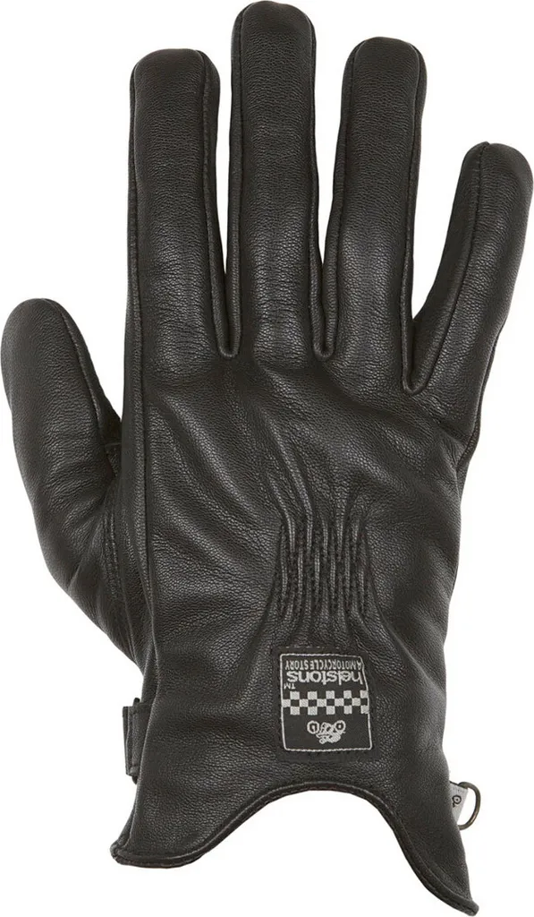 Gants moto Helstons Fidji femme noir taille 6 - Cuir souple été homologué
