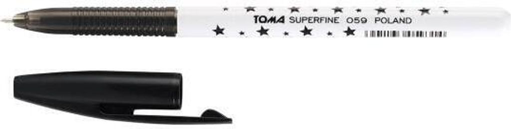 Superfine Kugelschreiber 0,5 mm schwarz. (30Stück) TOMA Produktbild 